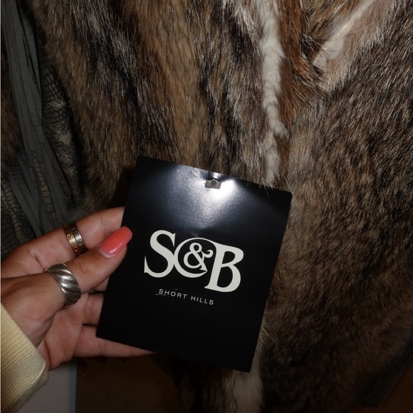 schultz & m. blaustein coyote and leather fur coat - Picture 6 of 13